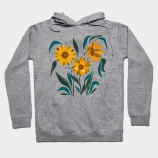 Sunflower yellow vintage Hoodie